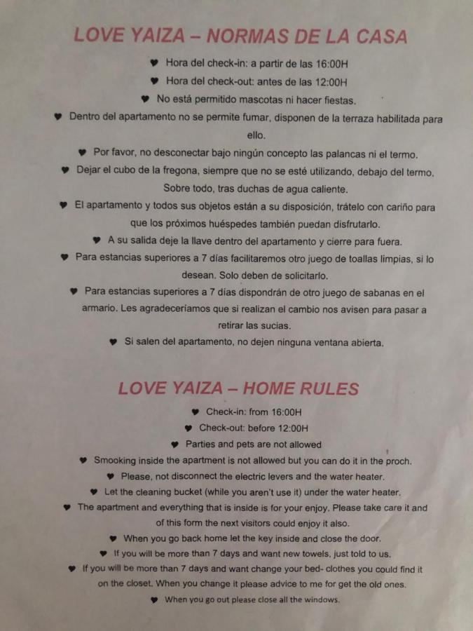 Love Yaiza Yaiza  Eksteriør bilde